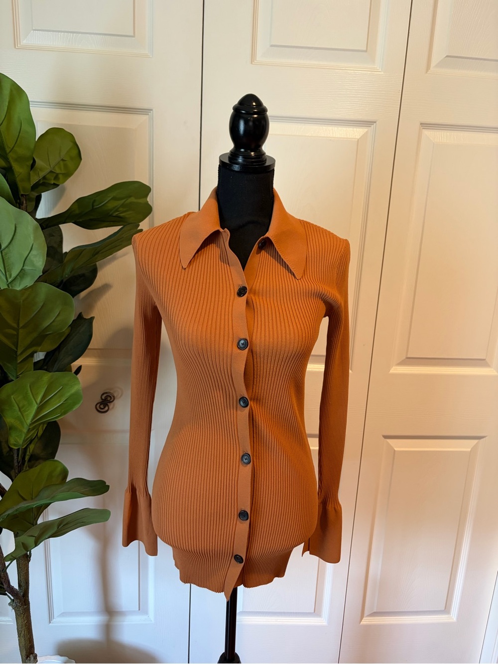 A.L.C. Ribbed Cardigan Small - Picture 4 of 10